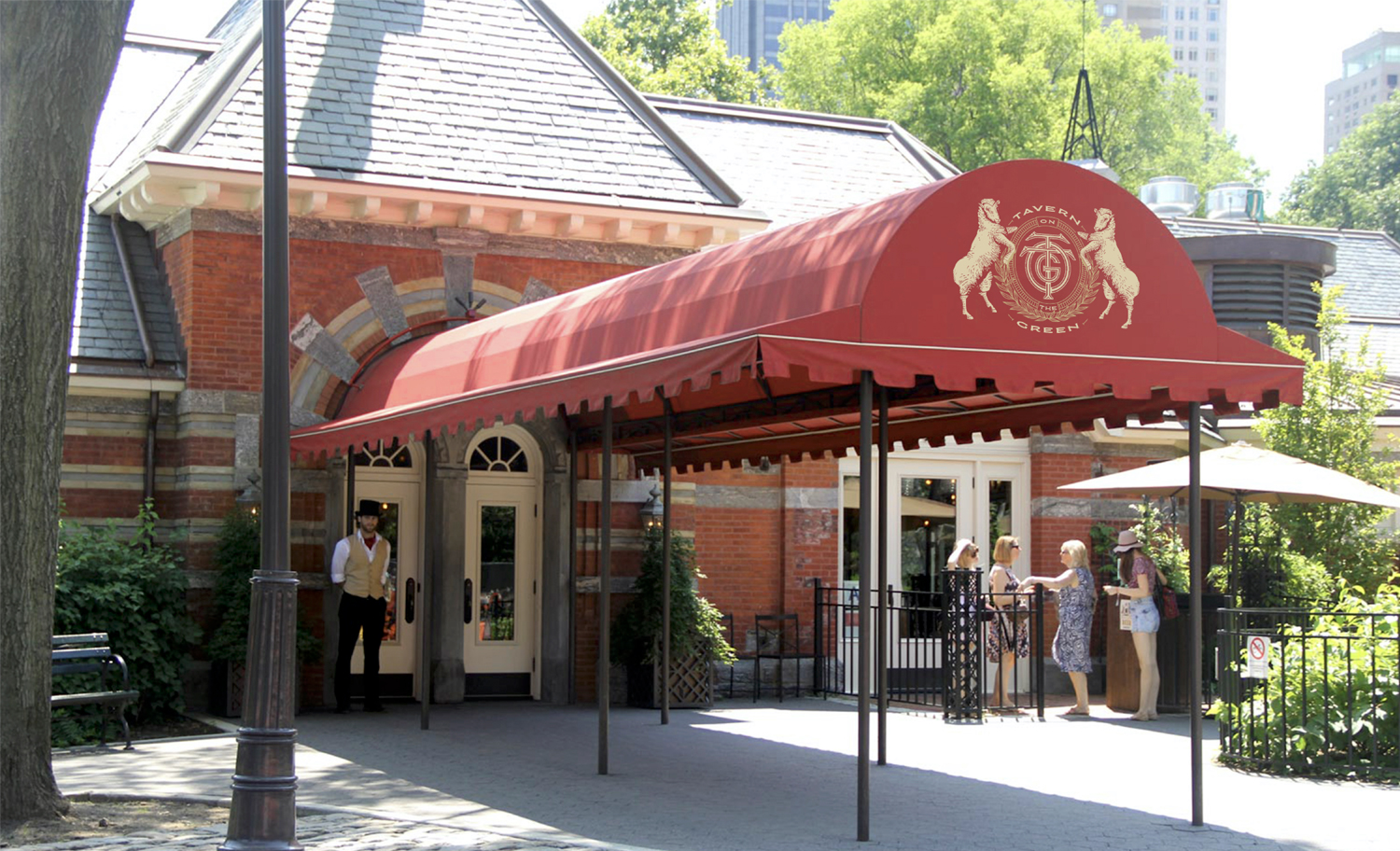TOTG Fullimg 1500 FrontSignage TAVERN ON THE GREEN OUTSIDE VIEW